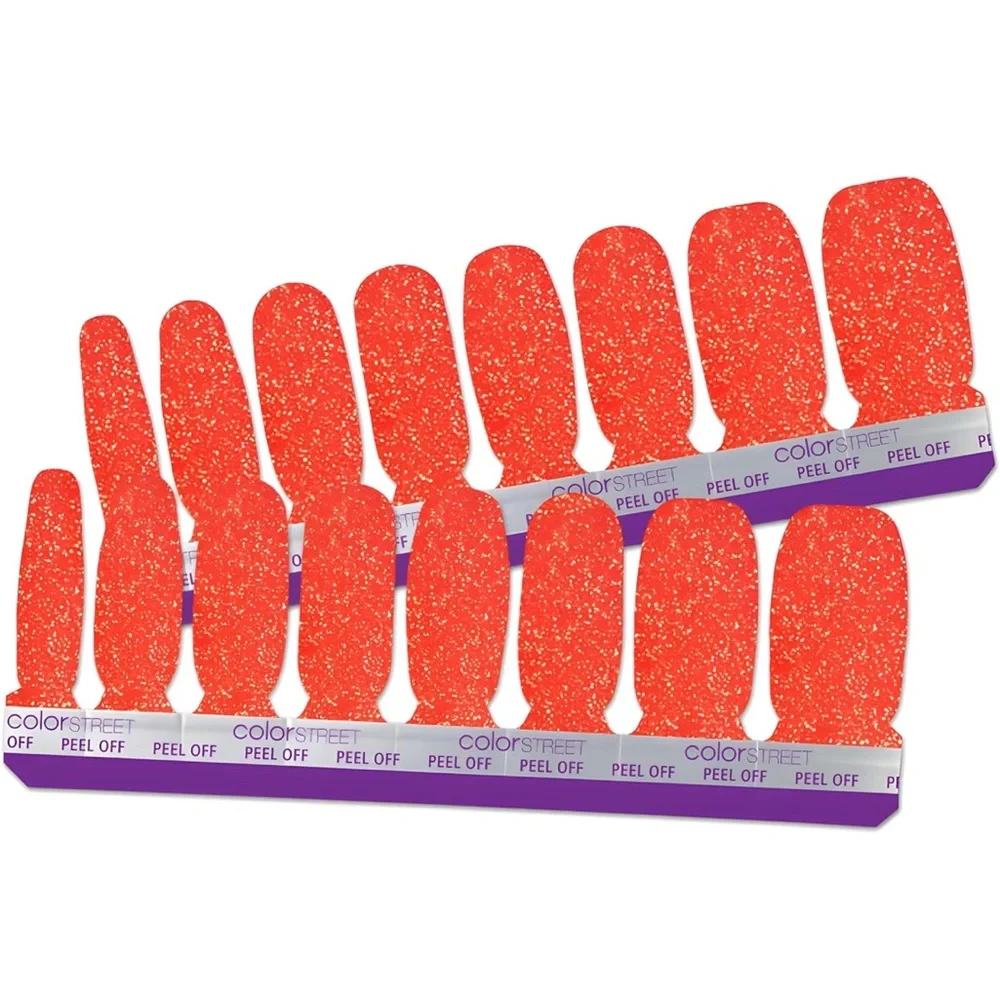 *Retired* Color Street: Heat Wave | Orange Red Gold Summer Beach Shimmer Bright